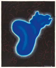 Ohne Titel by Jörg Immendorff, Öl auf Leinwand, sold Jun 2015