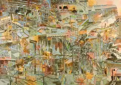 Stefan Kürten, Worried Life Blues, Öl und pigmentierte Grundierung auf Leinwand