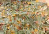 Stefan Kürten, Worried Life Blues, Öl und pigmentierte Grundierung auf Leinwand