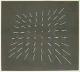 Hans Jörg Glattfelder, Nichteuklidische Metaphern (4 Arbeiten), Siebdruck auf Papier