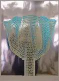 Ohne Titel by Heinz Mack, 1960, Bügel-Abdruck einer Frottage auf schwarzem Karton, sold Jun 2015