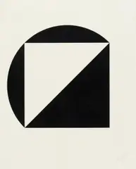 Ohne Titel by Leon Polk Smith, Siebdruck auf Papier, sold Jun 2015