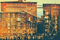Gerd Winner, Hamburg II, Siebdruck auf Leinwand