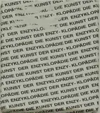 Heimo Zobernig, Die Kunst der Enzyklopädie, (Buch)Siebdruck auf Papier