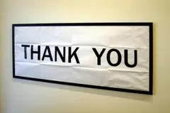 Thank you by Hans-Peter Feldmann, Poster auf Papier, sold Jun 2015