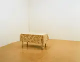 Ricarda Roggan, Tisch mit weißen Beinen, C-Print