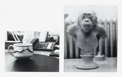 Ohne Titel (Affe/Tasse) (2-teilig) by Jochen Lempert, Gelatinesilberabzug, sold Jun 2015