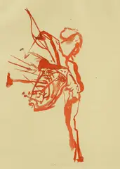 Aus: "Spur I" by Joseph Beuys, Vier Farblithografien auf grünem bzw, sold Nov 2015