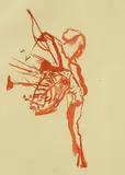 Aus: "Spur I" by Joseph Beuys, Vier Farblithografien auf grünem bzw, sold Nov 2015