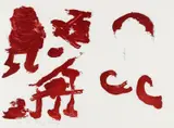Spur II (5 Blätter aus einer Mappe mit 9 Arbeiten) by Joseph Beuys, Farblithografie auf Papier, sold Jun 2015