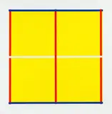 Imi Knoebel, Rot, Gelb, Weiß, Blau (4 Blätter aus einer Mappe mit 6 Arbeiten: Blatt 2,3,4,6), Serigrafie auf Fabriano Bütten glatt