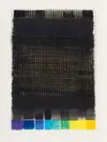 12 Monate (7 Blätter aus einer Mappe mit 12 Arbeiten: Feb,Mär,Apr,Mai,Okt,Nov,Dez) by Heinz Mack, Farbiger Siebdruck auf Bütten-Kupferkarton, sold Jun 2015