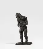 Affe mit gfalteten Händen by Jörg Immendorff, Bronze, sold Dec 2016
