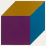 Sol LeWitt, Forms derived from a cube (color) (Mappe mit 12 Arbeiten), Farbsiebdruck auf Papier