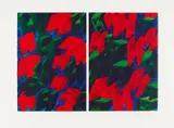 Claus Föttinger, Ohne Titel (1 Blatt aus einer Serie mit 4 Arbeiten: Blatt 2), Siebdruck auf Papier
