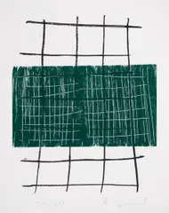 Roland Geissel, Ohne Titel (1), Siebdruck auf Papier