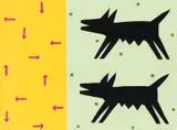 Ren Rong, Doppelhund, Siebdruck auf Papier
