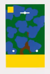Thomas Demand, Ohne Titel (2 Blätter aus einer Serie mit 4 Arbeiten: Blatt 2,4), Siebdruck auf Papier