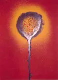 Otto Piene, Ohne Titel (gelbe Blume), Siebdruck auf Papier