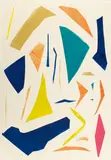 Imi Knoebel, Ohne Titel, Papiercollage auf leichtem Karton
