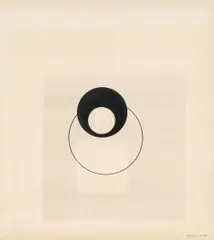 Komposition b 265 by Ella Bergmann-Michel, Bleistift und Tusche auf SCHOELLERSHAMMER (Trockenstempel), sold Nov 2015