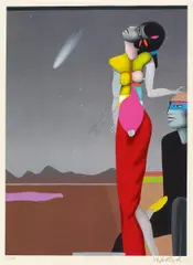 Paul Wunderlich, Sternstunde, Farbholzschnitt auf Japan