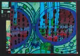 A rainy day on the Regentag by Friedensreich Hundertwasser, Farbserigrafie und Metallprägedruck auf Karton, sold Nov 2015