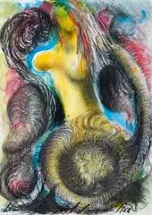 Ohne Titel by Antonius Hoeckelmann, Mischtechnik auf Büttenkarton, sold Jun 2016