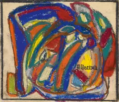 Ohne Titel by Adolf Hölzel, Pastell und Graphit auf Papier, sold Nov 2015