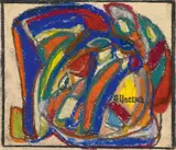 Adolf Hölzel, Ohne Titel, Pastell und Graphit auf Papier