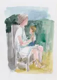 Siegfried Anzinger, Mutter mit Kind