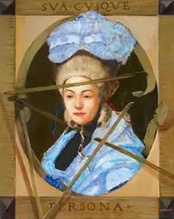 Bruno Griesel, Persona - jedem seine Maske, Öl auf Leinwand