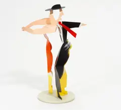 Dancing couple by Allen Jones, Acryl über Messing (handkoloriert) auf Kunststoffbasis, sold Nov 2015