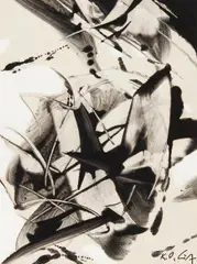 Quulph by Karl Otto Götz, Gouache auf Karton, sold Nov 2015
