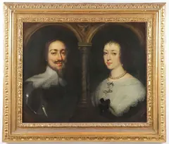 Sir Anthony Van Dyck, King Charles I of England and Queen Henrietta of France, Oil on canvas