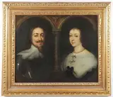 Sir Anthony Van Dyck, King Charles I of England and Queen Henrietta of France, Oil on canvas