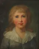 Élisabeth Louise Vigée Le Brun, Portrait of a Young Woman, Oil on polished mahogany wood panel