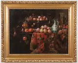 Franceso Fieravino, Still Life with Carpet, Oil on canvas laid down