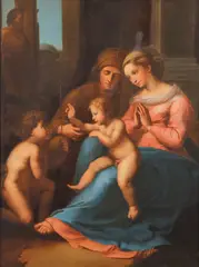Raphael, Madonna of Divine Love, Oil on canvas