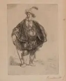 Rembrandt van Rijn, The Persian, Etching on laid paper
