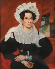 Ammi Phillips, Portrait of Mrs. E. Hillard, Oil on canvas