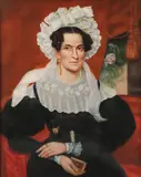 Ammi Phillips, Portrait of Mrs. E. Hillard, Oil on canvas