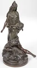 Théodore Rivière, Carthage, Bronze with dark brown patina