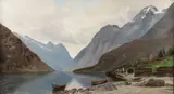 Carl Nielsen, Norwegian Fjord, Oil on canvas