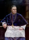 Portrait of an American Bishop by American School, Oil on canvas, sold Jun 2025