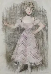 Edouard Manet, A Parisian Dancer, Pastel on paper