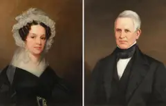 Portrait of a Husband and Wife by Thomas Sully, Oil on canvas, sold Jun 2025