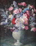 Maud Mary Mason, Mixed Bouquet, Oil on canvas