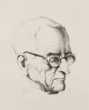 Mr. President by Thomas Hart Benton, Lithograph on paper, sold Jun 2025
