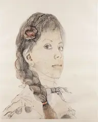 Tomas Lasansky, Carmen, Dry point etching